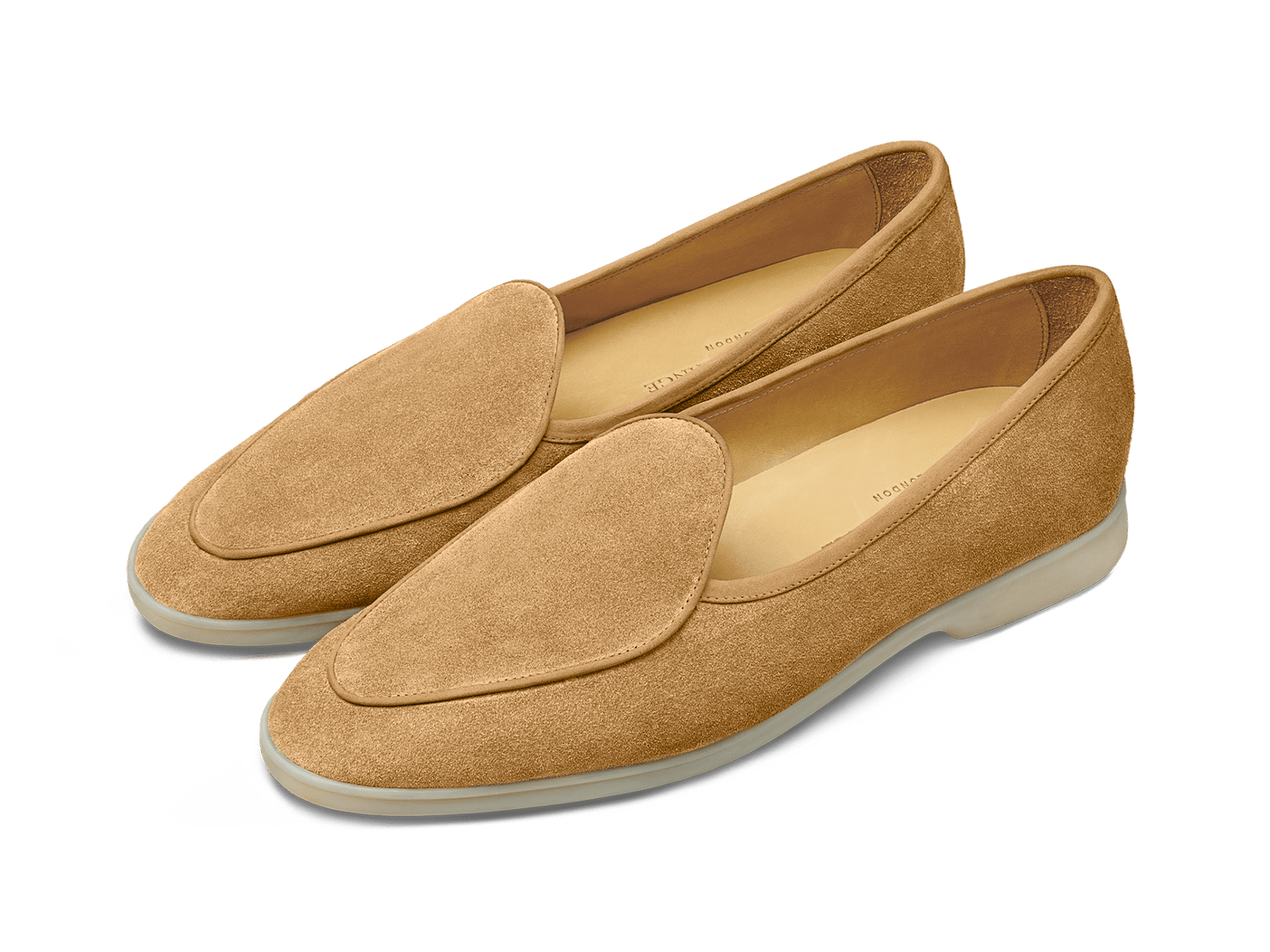 Stride Loafers in Clay Glove Suede Natural Sole