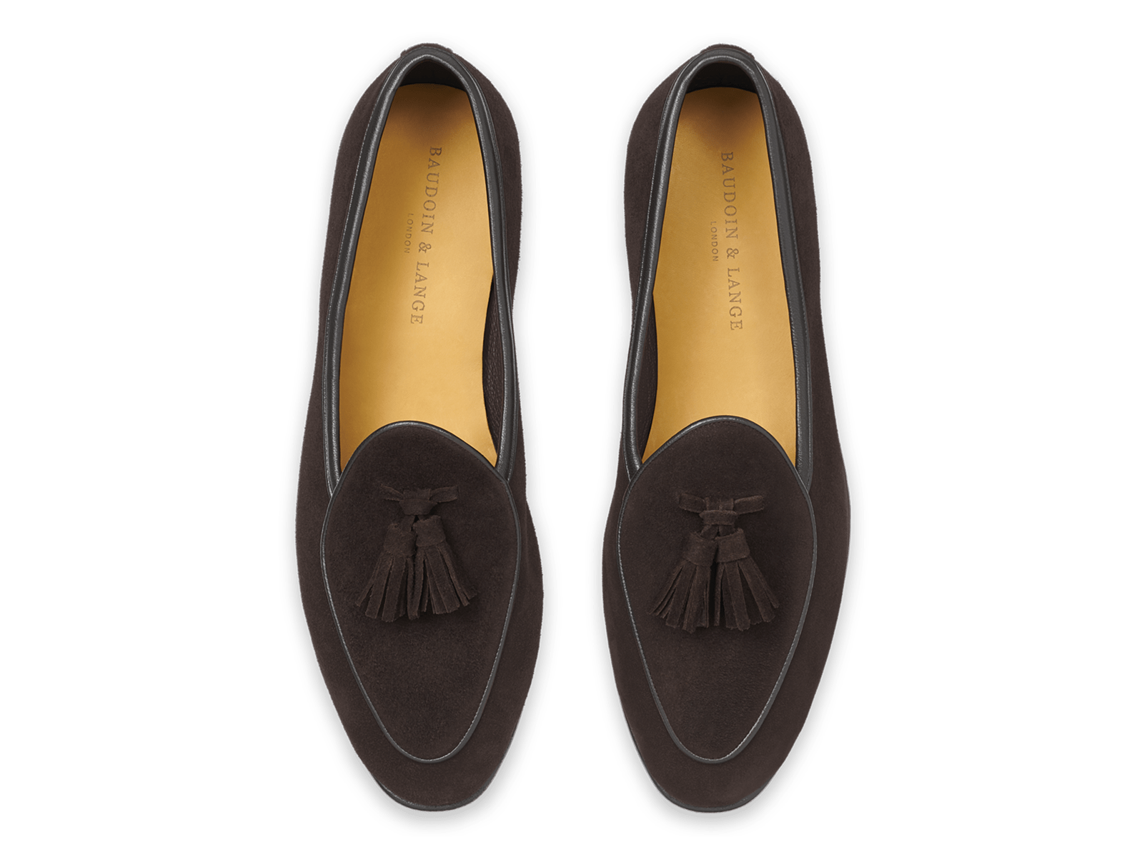 Sagan Classic Tassel Loafers in Lusitanias Dark Brown Asteria Suede