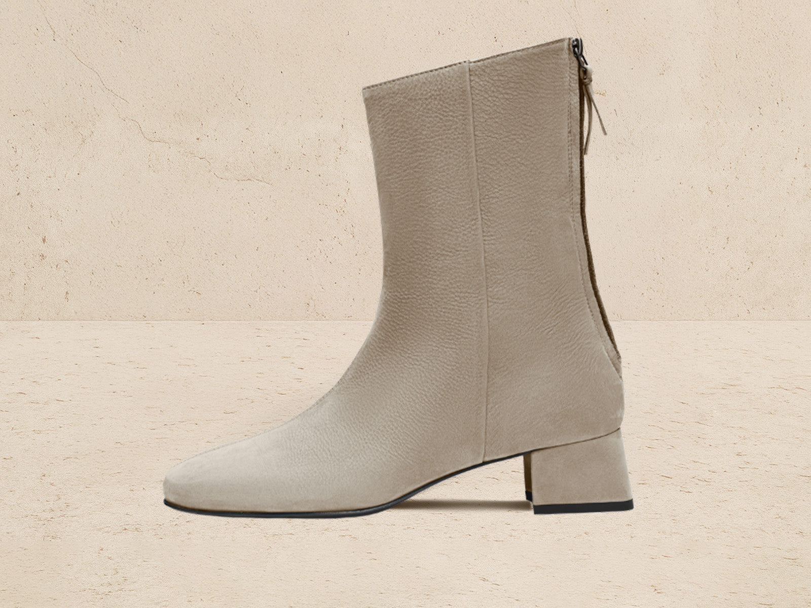 Debbie Mink Taupe Nubuck