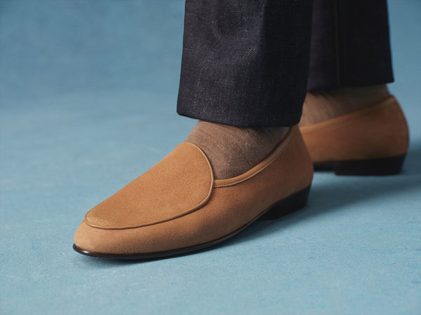 サガンクラシック タッセル オブシディアンブラックスエード – Baudoin