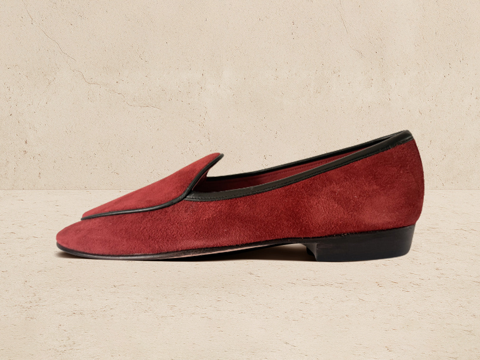 Sagan Plain Red Leather Sole
