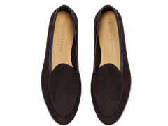 Sagan Classic Loafers in Lusitanias Dark Brown Asteria Suede