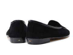 Sagan Classic Loafers in Obsidian Black Asteria Suede