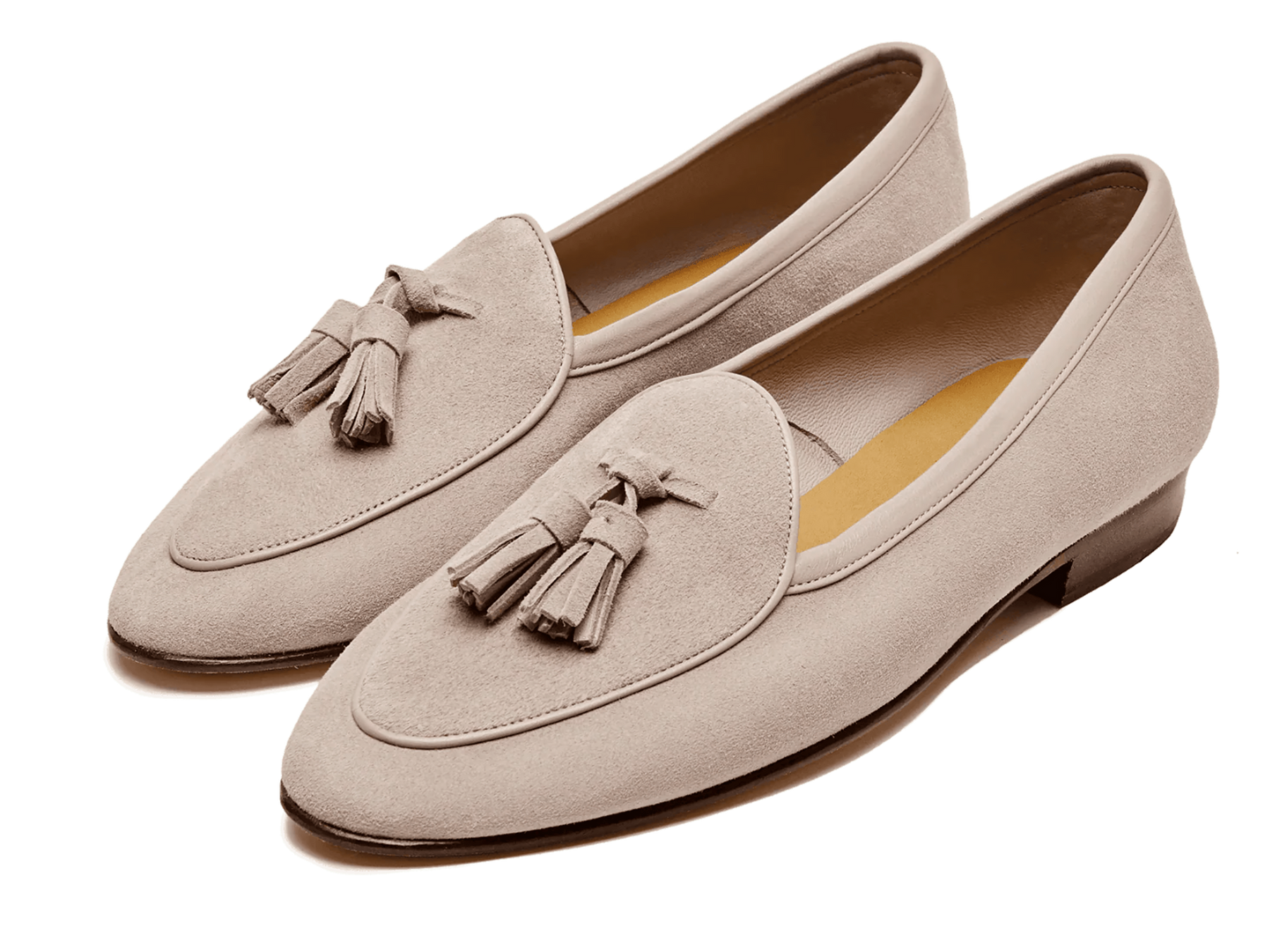 Sagan Classic Tassel Loafers in Albâtre Asteria Suede