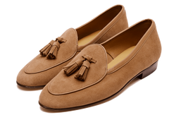 Sagan Classic Tassel Loafers in Alezan Asteria Suede