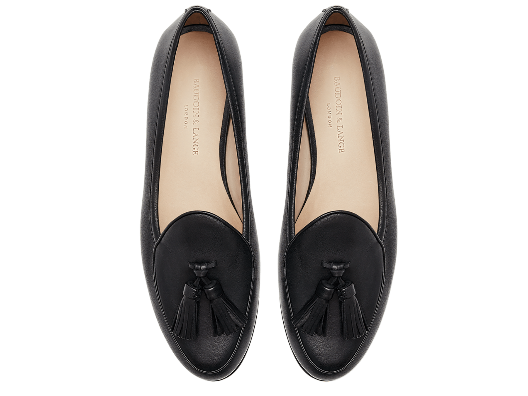 Sagan Classic Tassel Loafers in Black Nappa