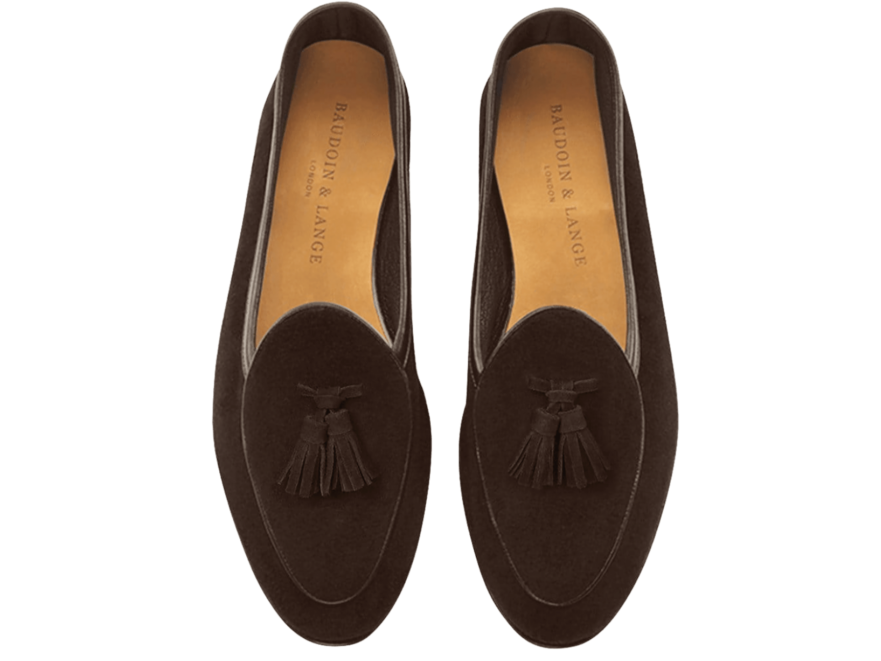 Sagan Classic Tassel Loafers in Lusitanias Dark Brown Asteria Suede