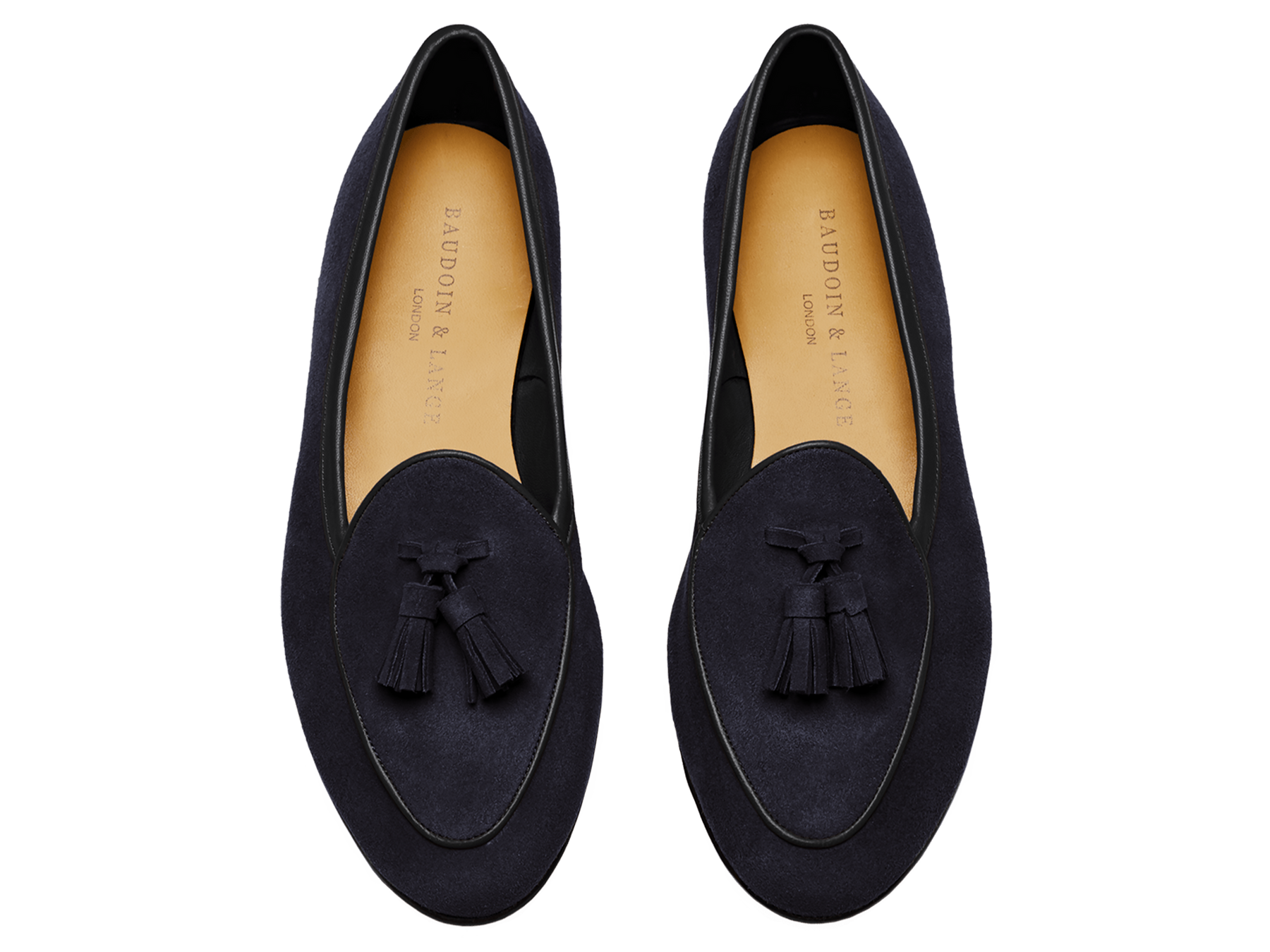 Sagan Classic Tassel Loafers in Midnight Navy Asteria Suede
