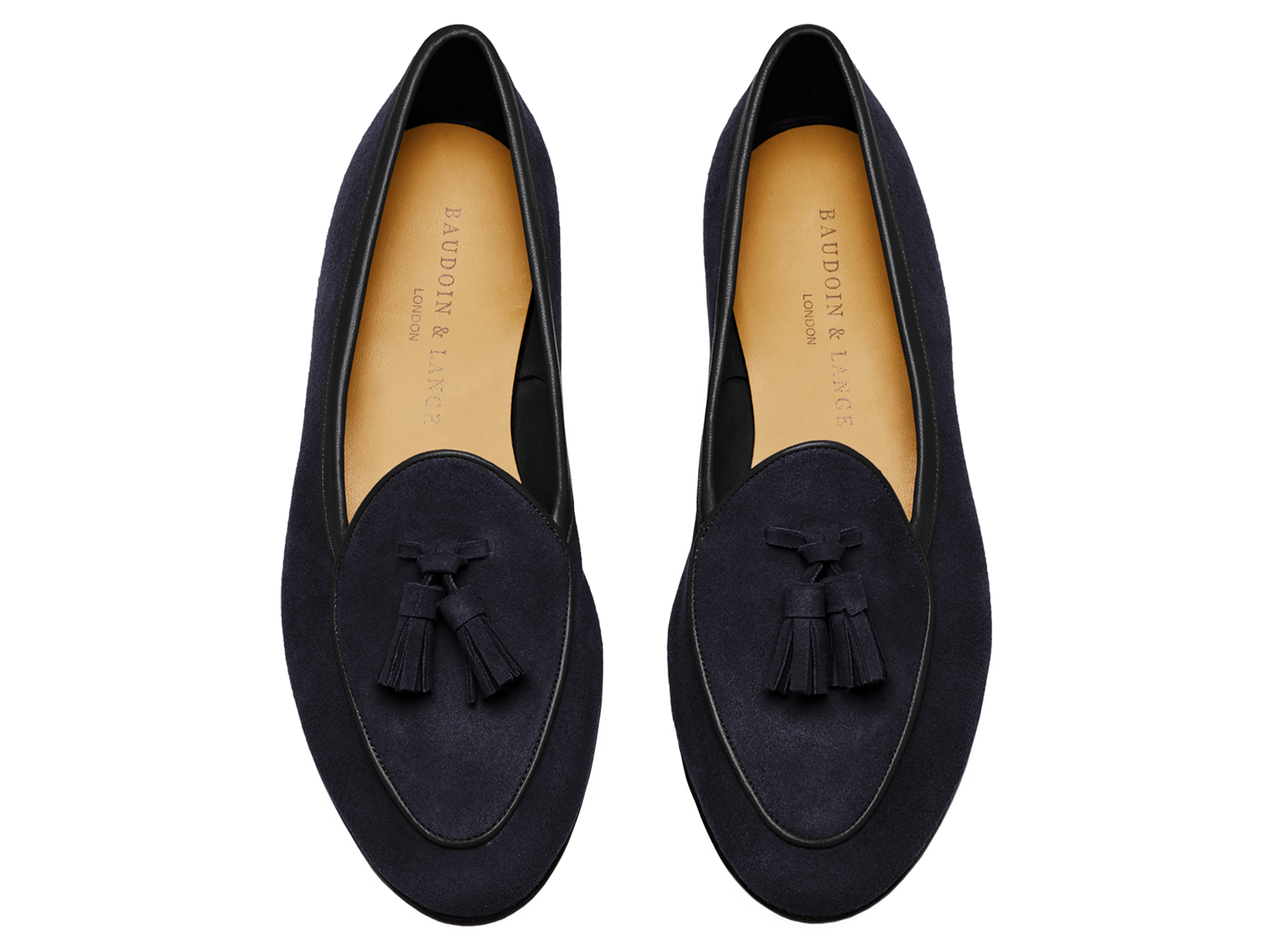 Sagan Classic Tassel Loafers in Midnight Navy Asteria Suede
