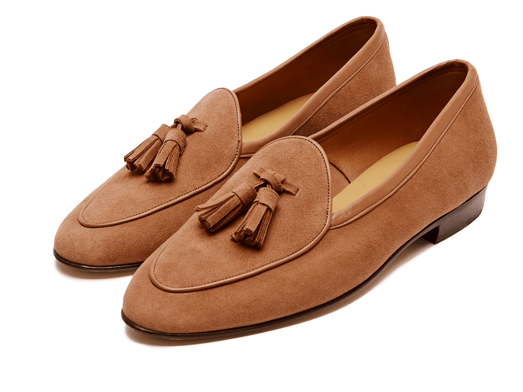 Sagan Classic Tassel Loafers in Moyen Brown Asteria Suede