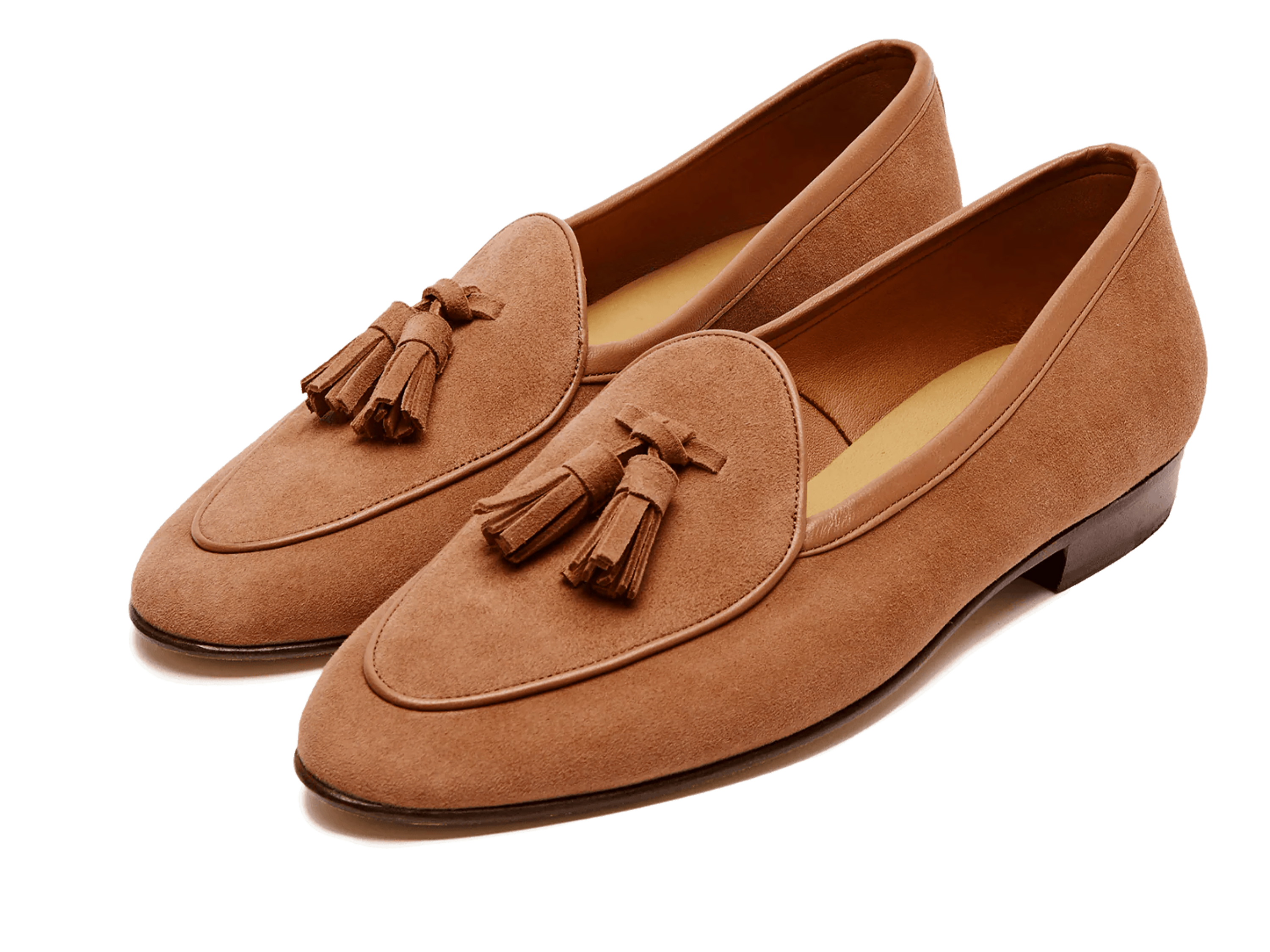Sagan Classic Tassel Loafers in Moyen Brown Asteria Suede