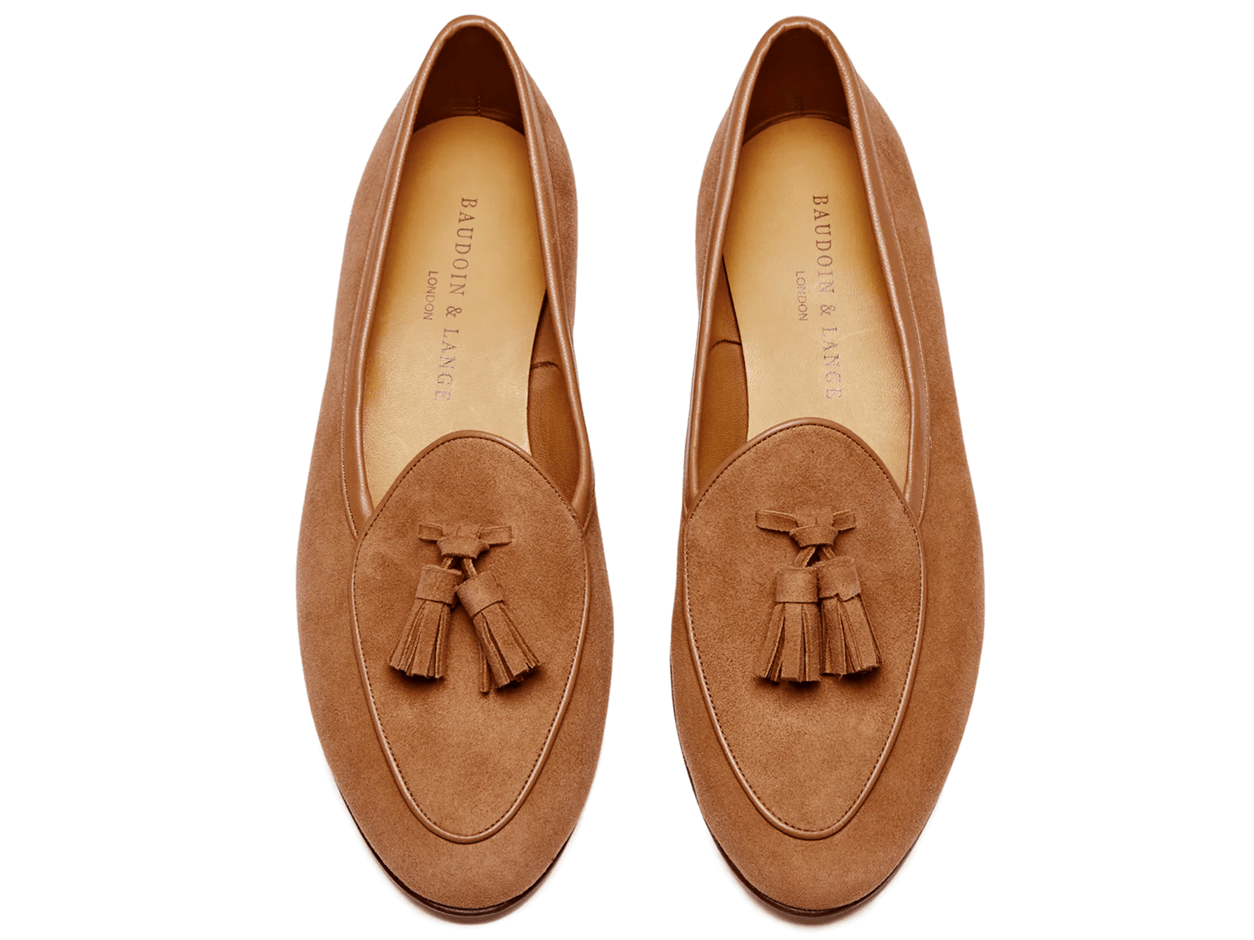 Sagan Classic Tassel Loafers in Moyen Brown Asteria Suede