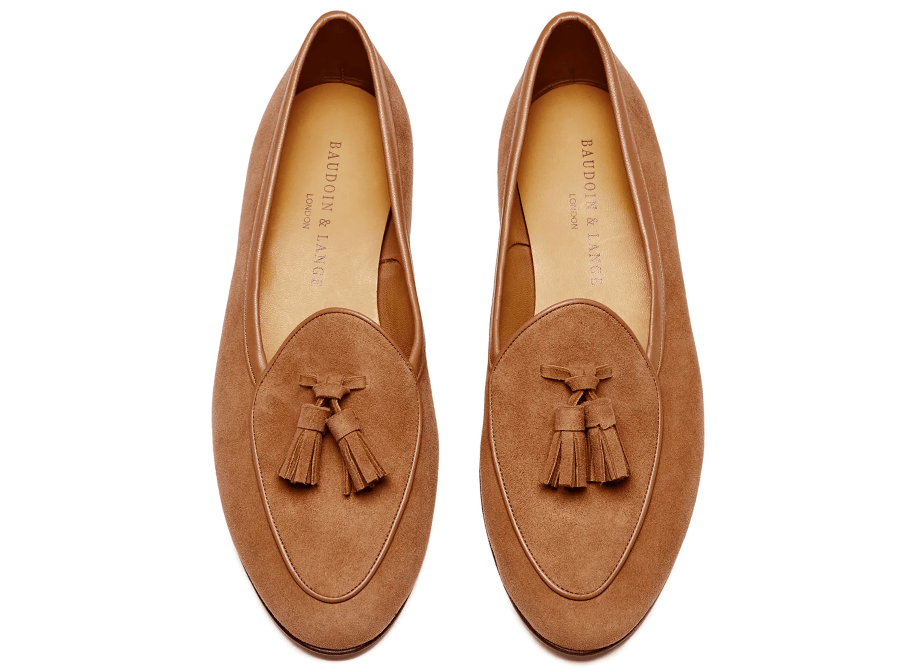 Sagan Classic Tassel Loafers in Moyen Brown Asteria Suede