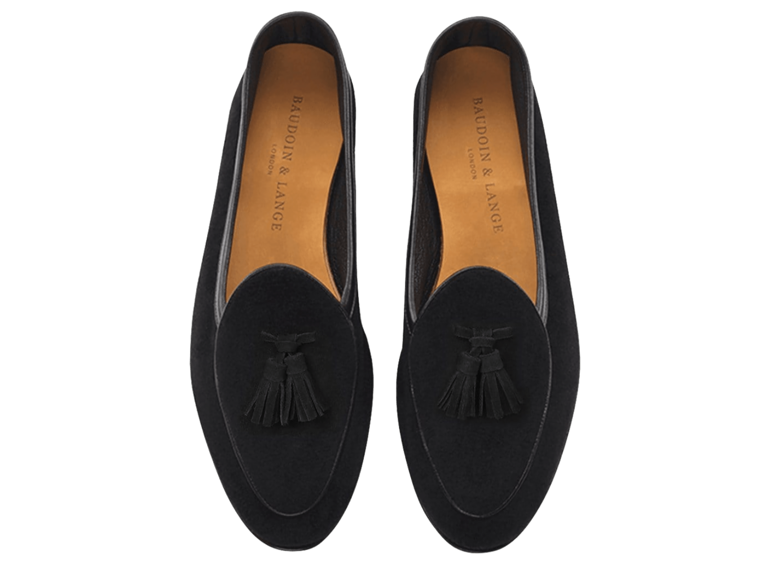Sagan Classic Tassel Loafers in Obsidian Black Asteria Suede