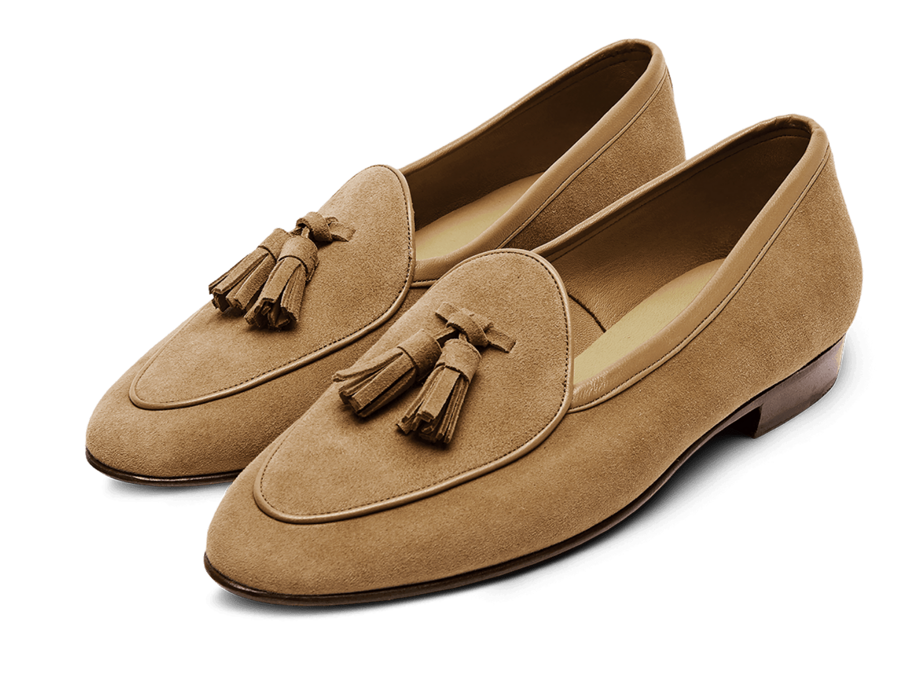 Sagan Classic Tassel Loafers in Sahara Asteria Suede