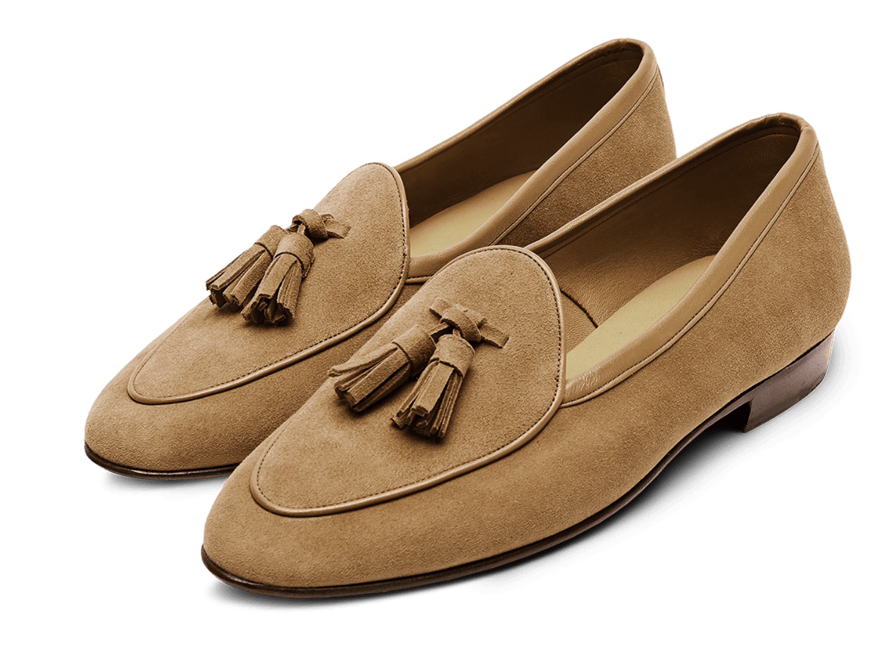Sagan Classic Tassel Loafers in Sahara Asteria Suede