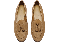 Sagan Classic Tassel Loafers in Sahara Asteria Suede