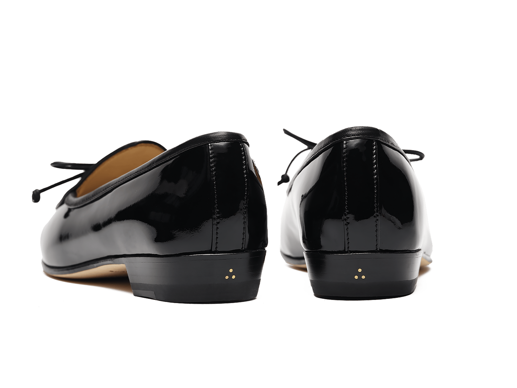 Sagan String Loafers in Black Soft Patent