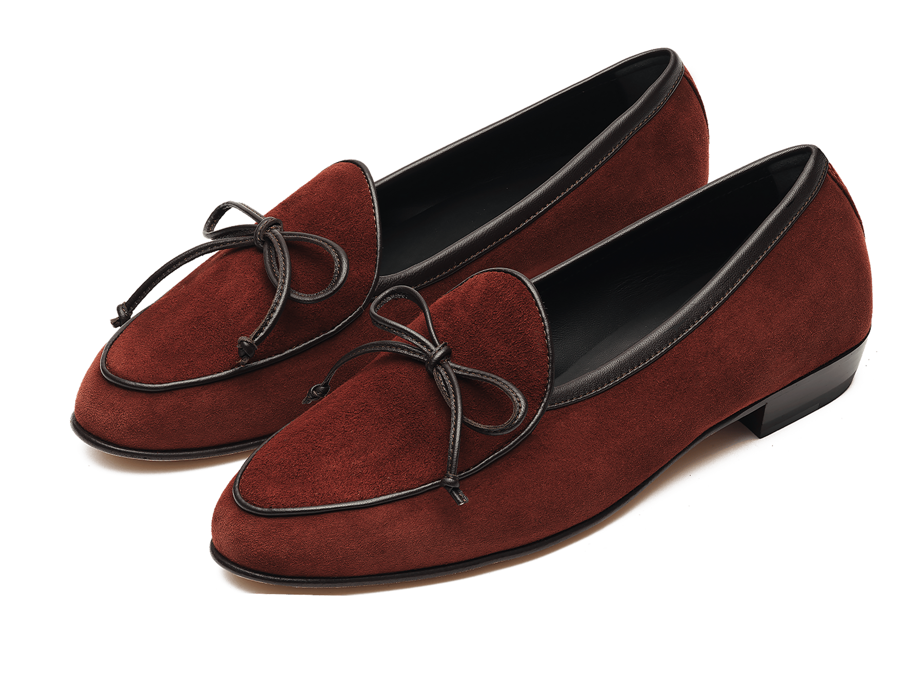Sagan String Loafers in Macassar Brown Suede
