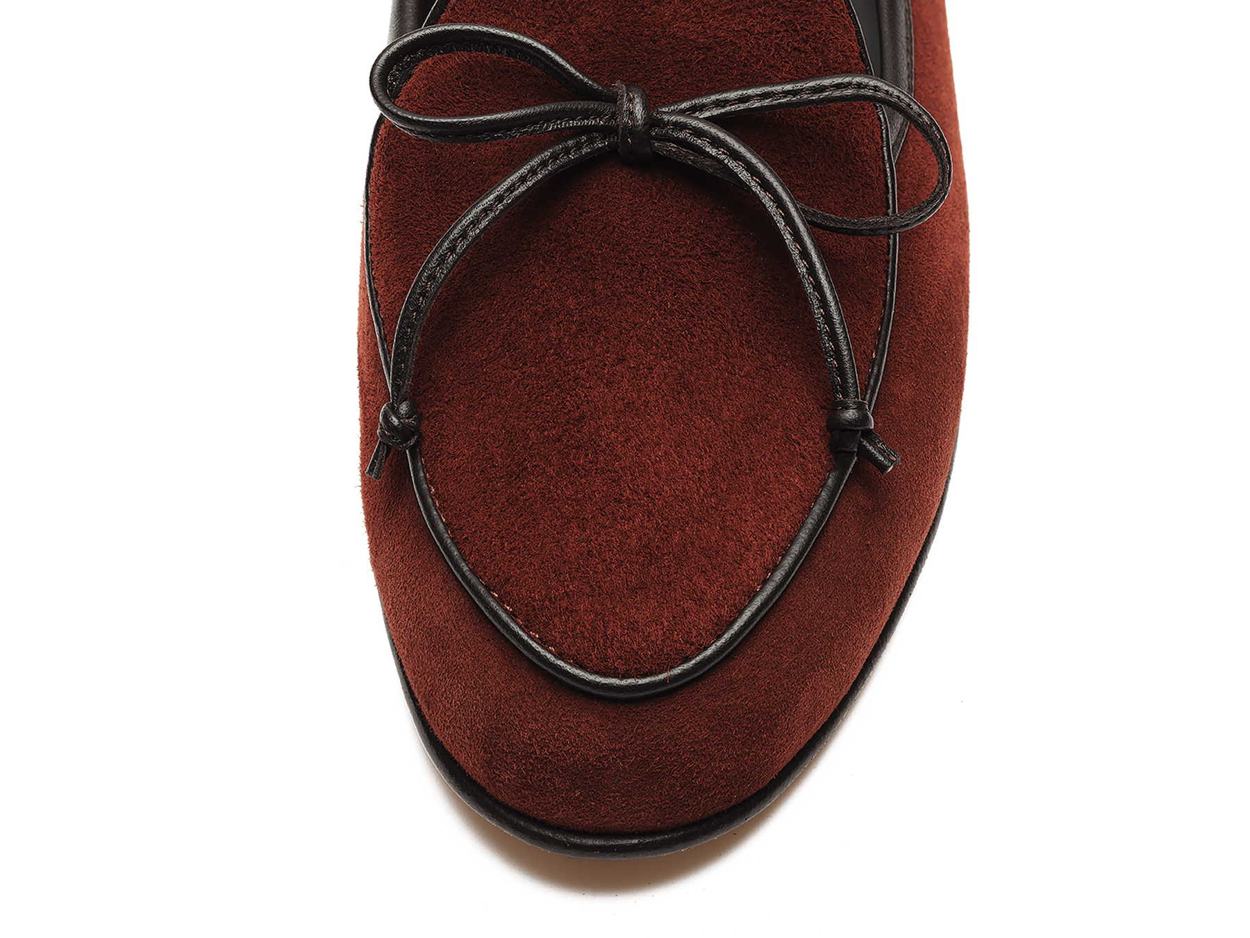 Sagan String Loafers in Macassar Brown Suede