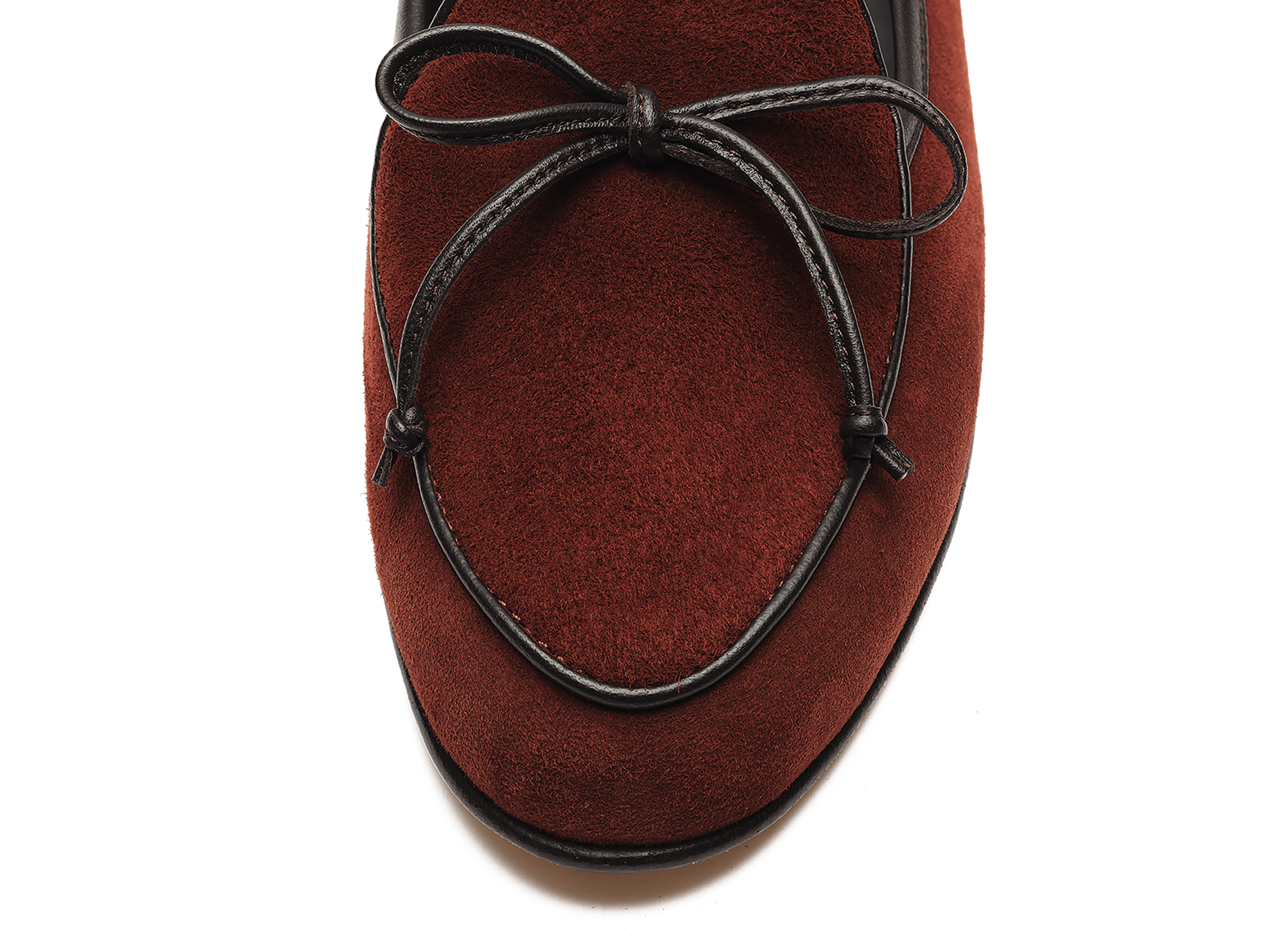 Sagan String Loafers in Macassar Brown Suede