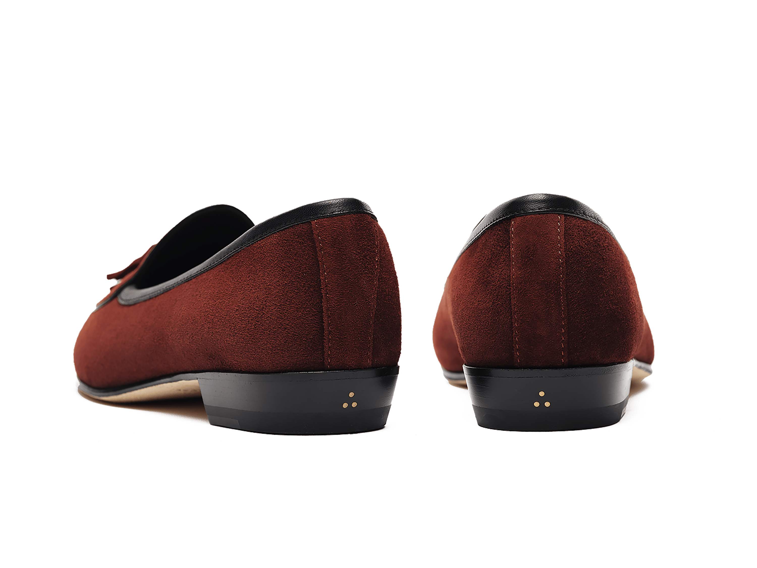 Sagan Tassel Loafers in Macassar Brown Suede