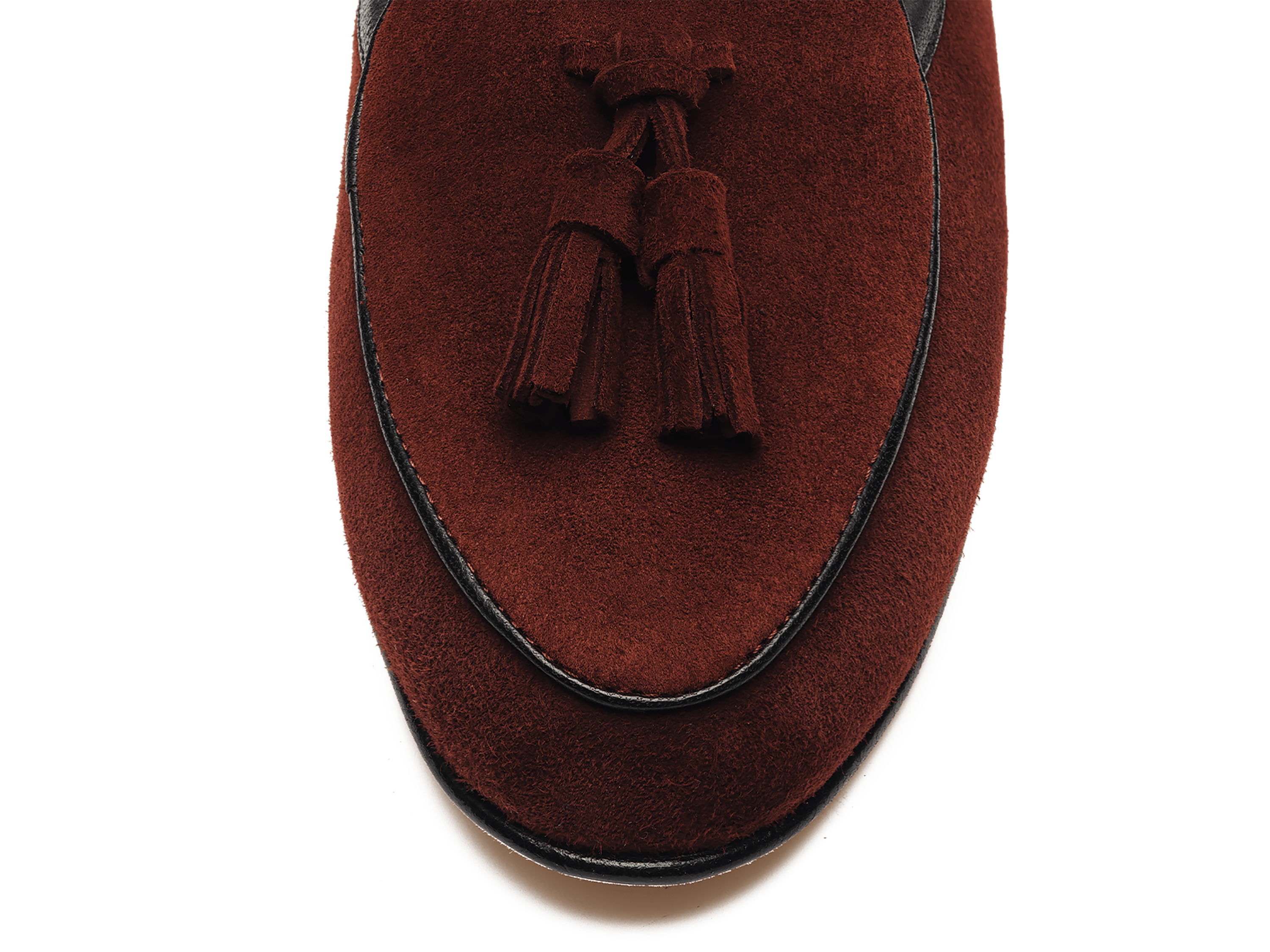 Sagan Tassel Loafers in Macassar Brown Suede