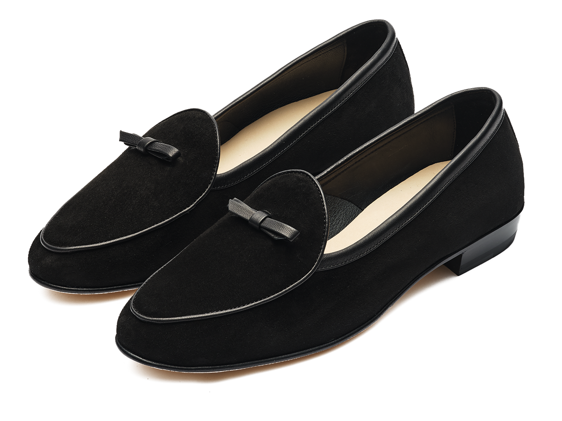 Sagan Bow in Black Asteria Suede