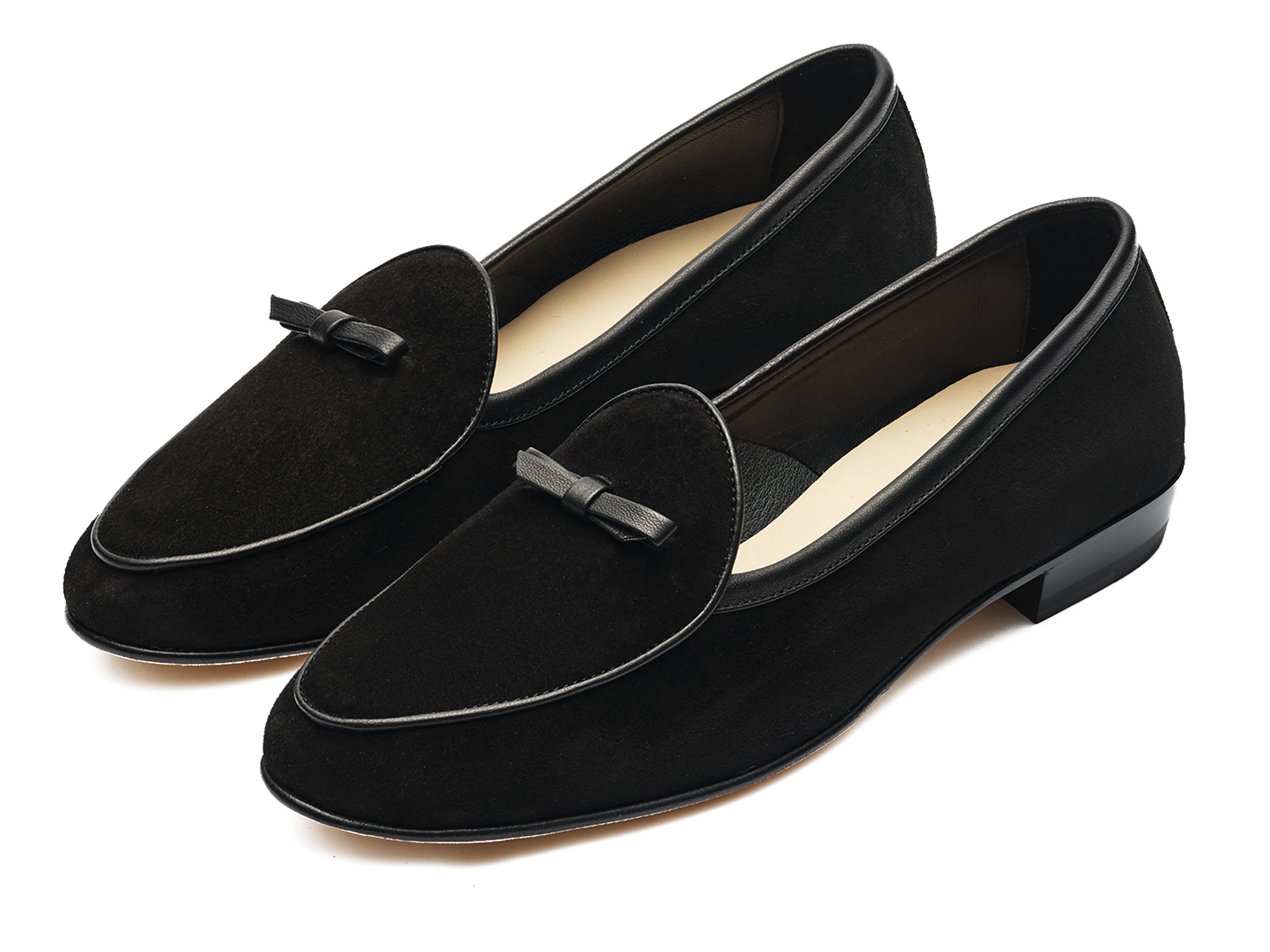 Sagan Bow in Black Asteria Suede