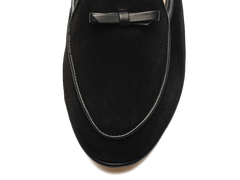 Sagan Bow in Black Asteria Suede