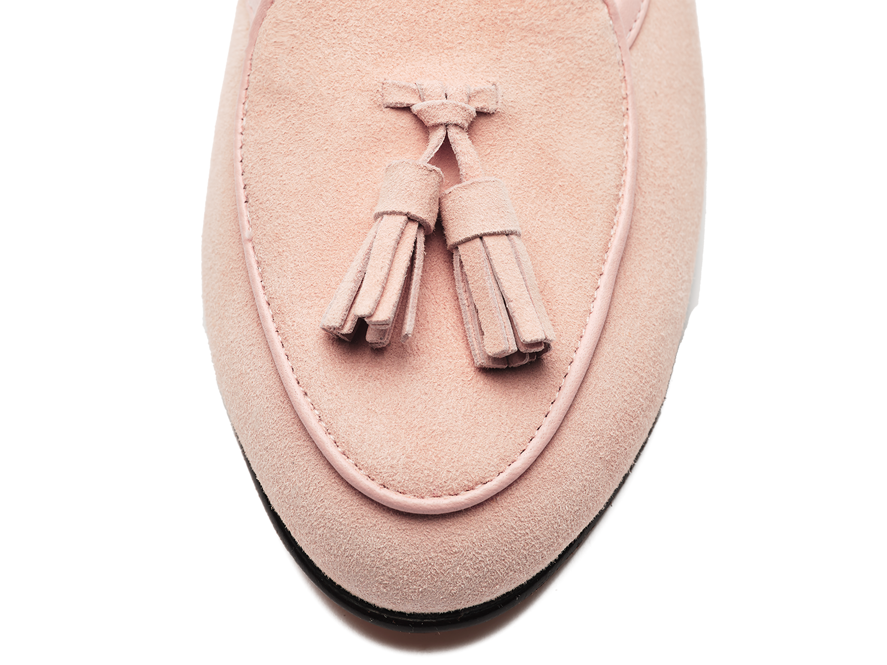Sagan Classic Tassel Loafers in Soft Pink Asteria Suede