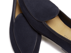 Sagan Rubber Loafers in Midnight Navy Asteria Suede