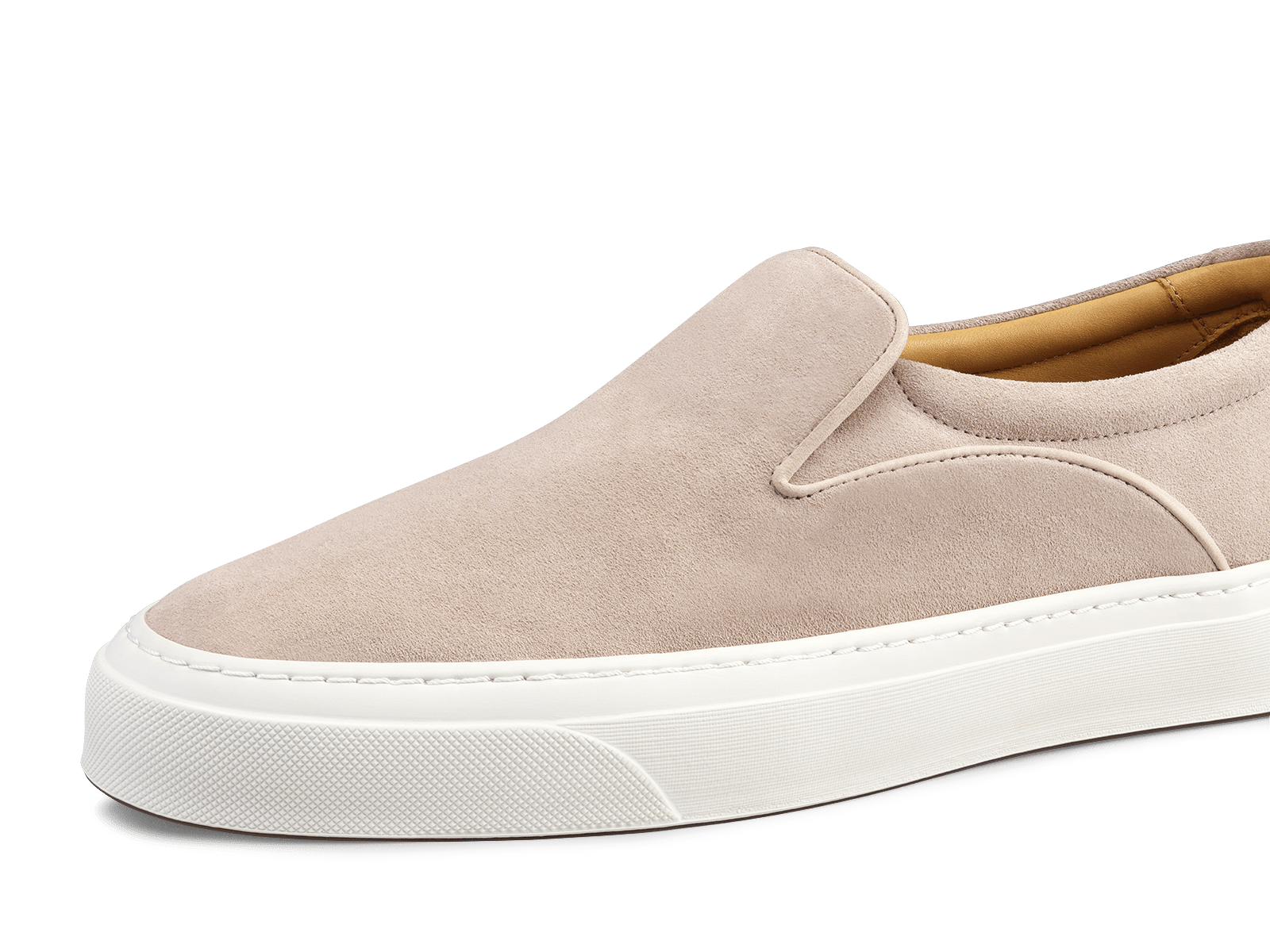 Beat Trainer in Beige Glove Suede