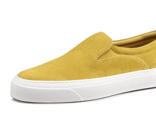 Beat Trainer in Cornmeal Yellow Glove Suede