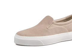 Beat Trainer in Beige Glove Suede