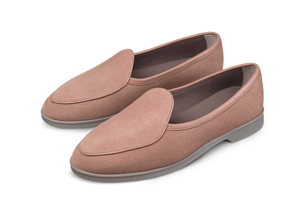 Stride Loafers in Himalaya Glove Suede Grey Sole