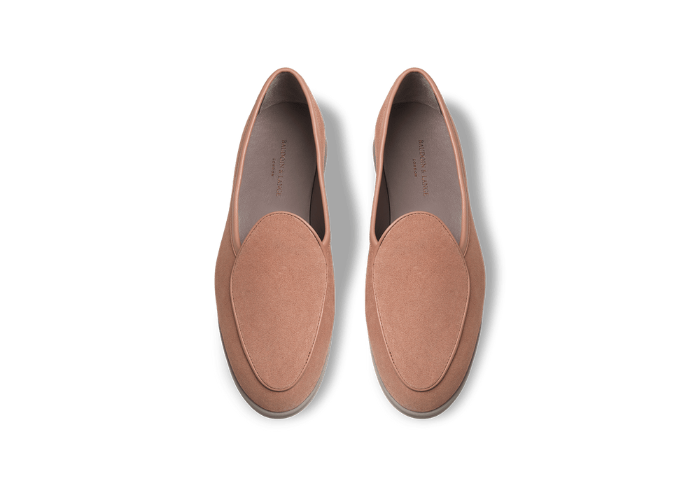 Stride Loafers in Himalaya Glove Suede Grey Sole