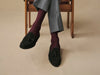 Chromo Socks in Burgundy Cotton