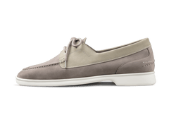 Decks in Galet Grey Nubuck White Sole