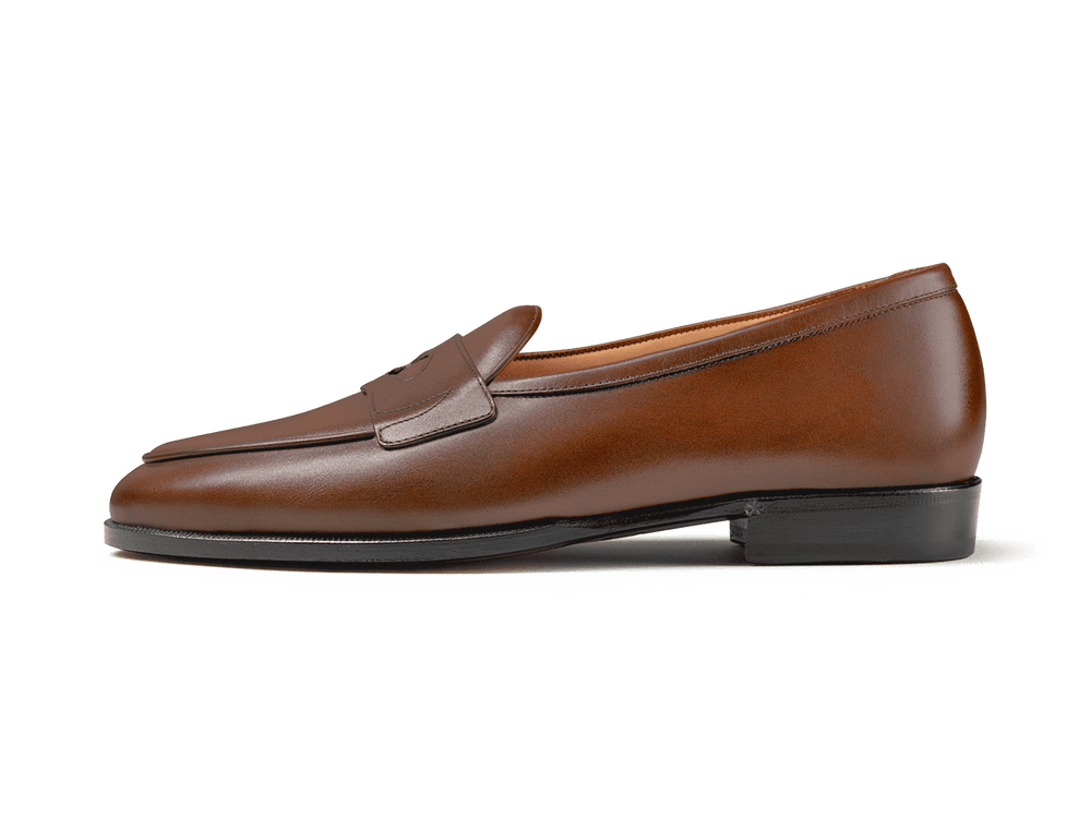 Grand Fleurus Penny Loafers in Tawny Noble Calf