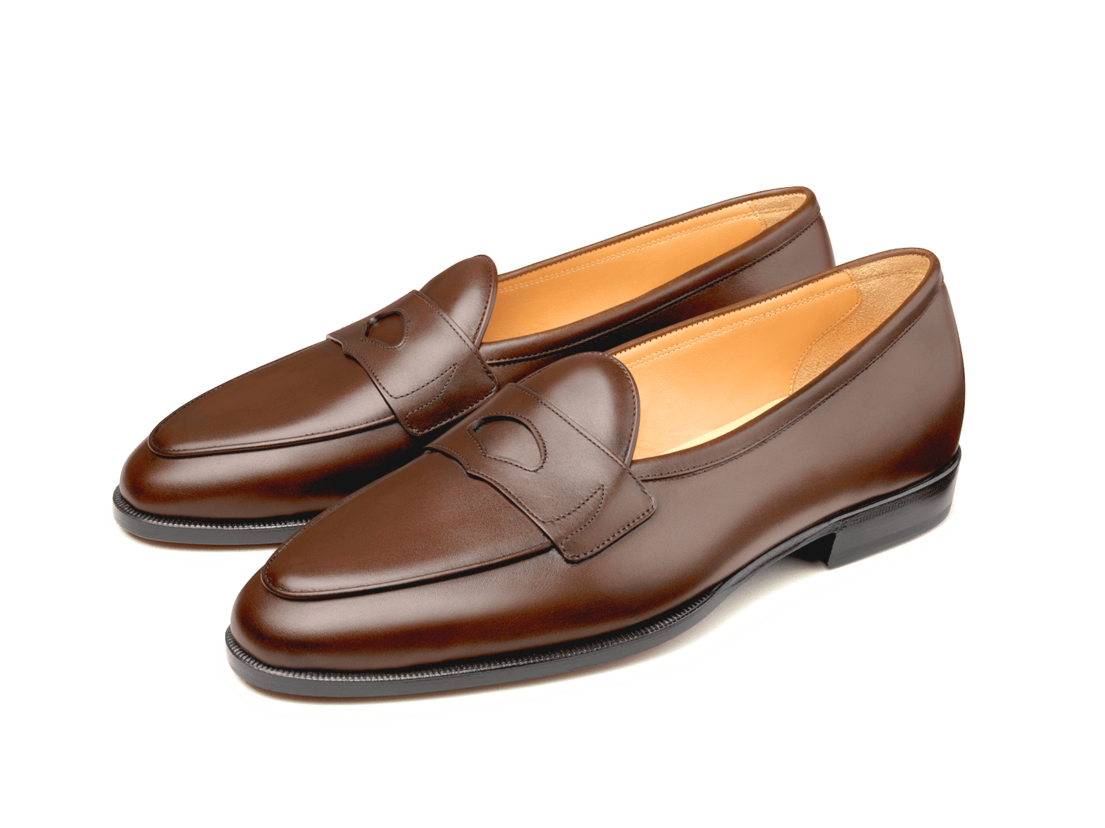 Grand Fleurus Penny Loafers in Tawny Noble Calf