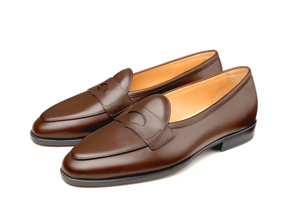 Grand Fleurus Penny Loafers in Tawny Noble Calf