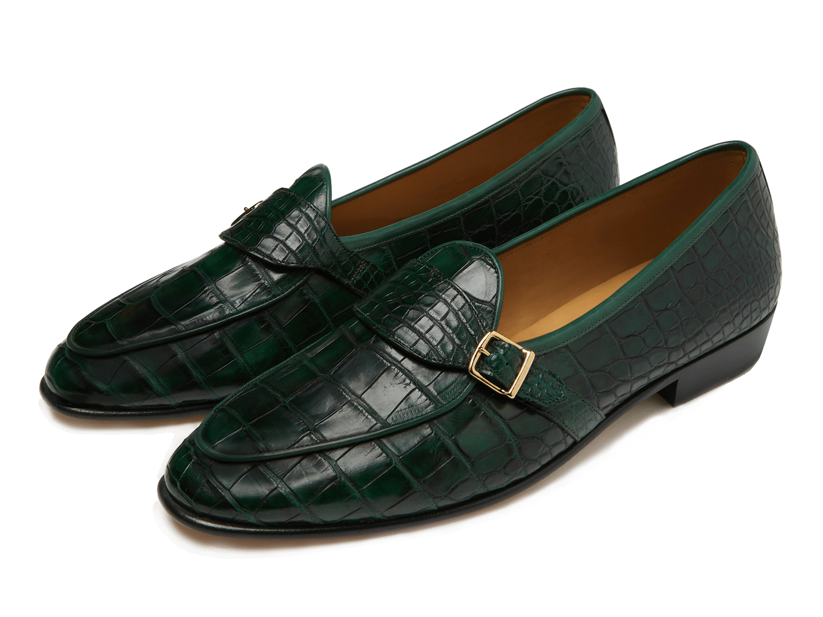 Crocodile leather loafers sales