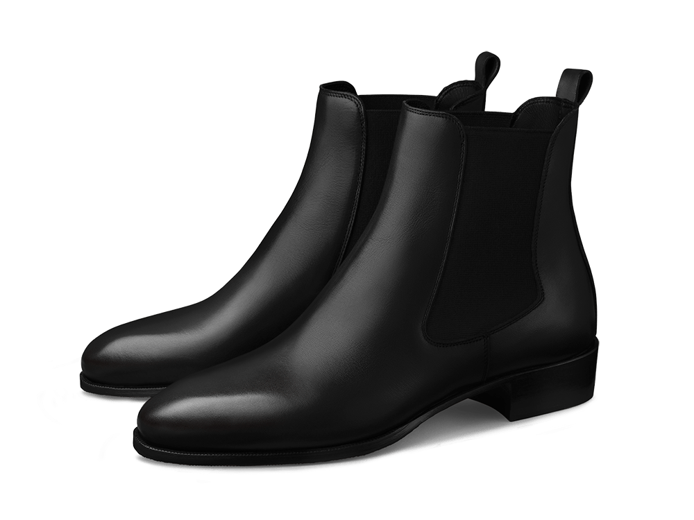 Joan Boot in Black Dream Calf