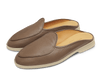 Stride Mule Loafers in Silt Brown Deerskin Natural Sole