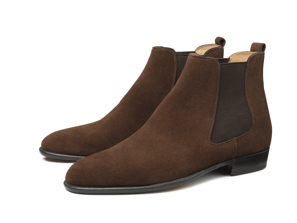 Hicks Chelsea Boot in Dark Snuff Shield Suede