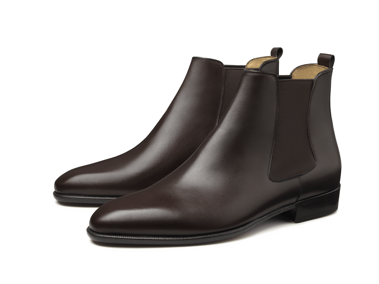 Hicks Chelsea Boot in Dark Brown Calf