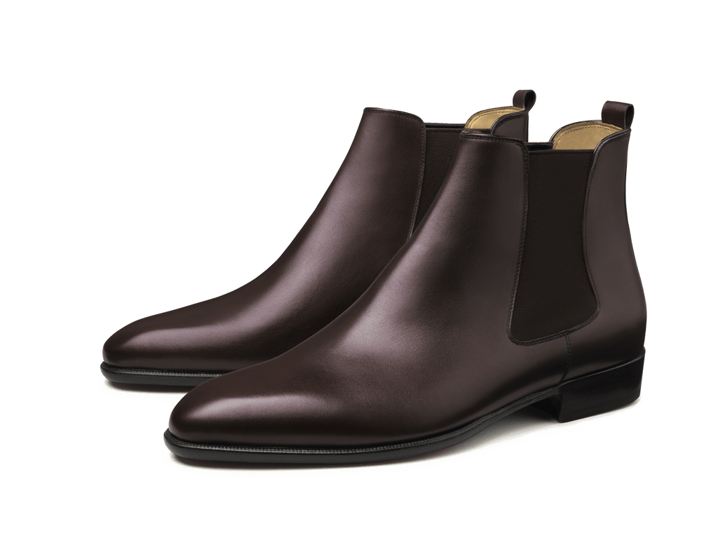 Hicks Chelsea Boot in Oxblood Calf Baudoin Lange