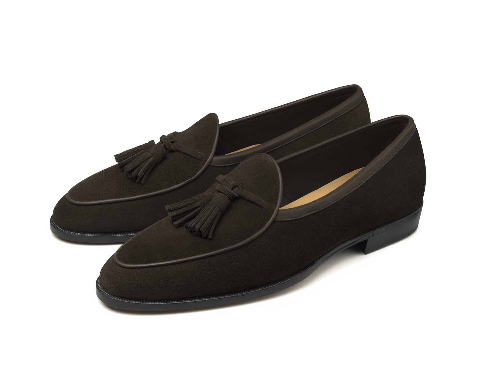 Seine Dark Brown Suede Loafers