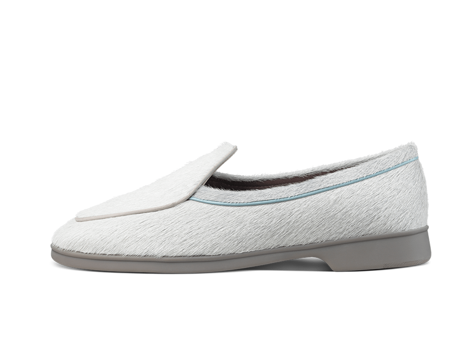 Stride Loafers in Neige Calf Hair